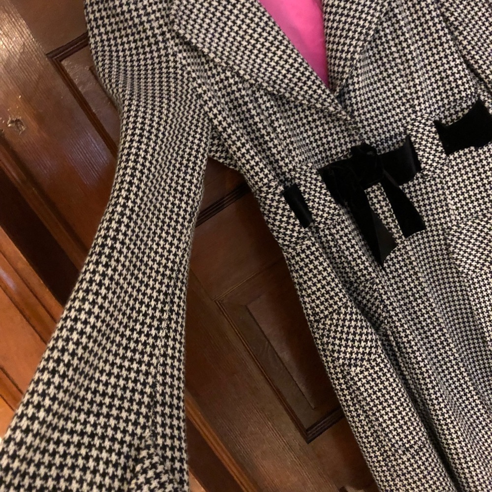 Wool knee length dress coat